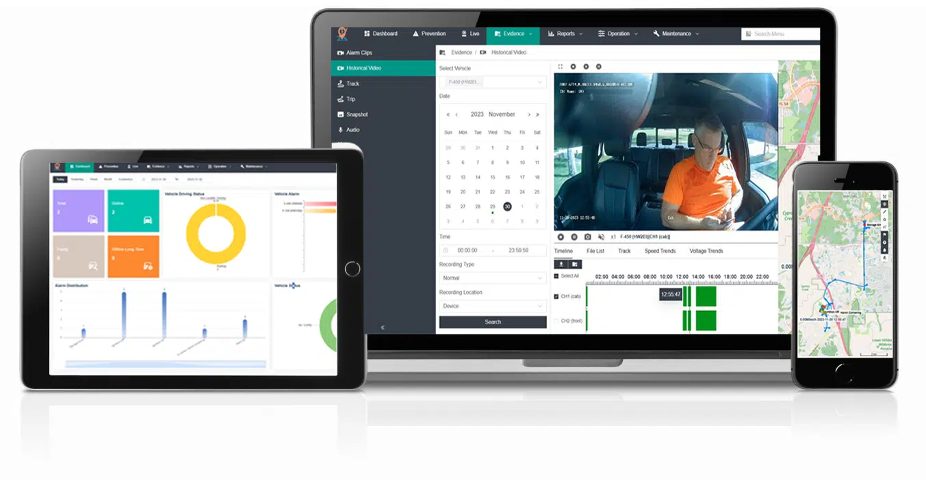 CrewChief Fleet Dashcam Dashboard View