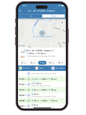 Fleetistics One mobile tracking app