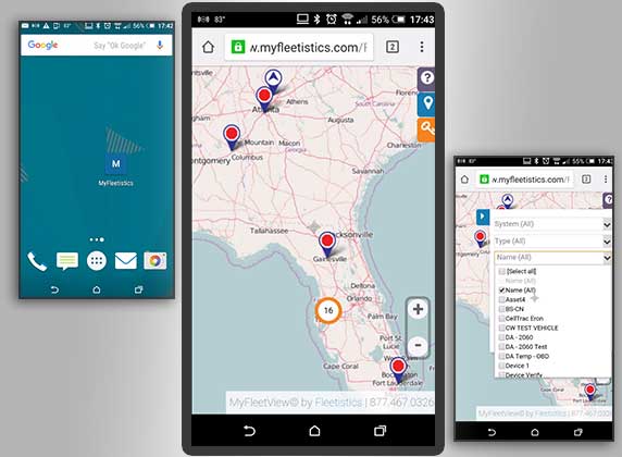 MyFleetView Mobile Tracker Fleet sharing and weather maps
